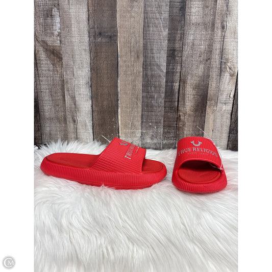 Sandals Flats By True Religion In Red, Size: 10