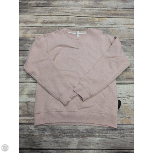 Athletic Sweatshirt Crewneck By Lululemon In Pink, Size: Xs