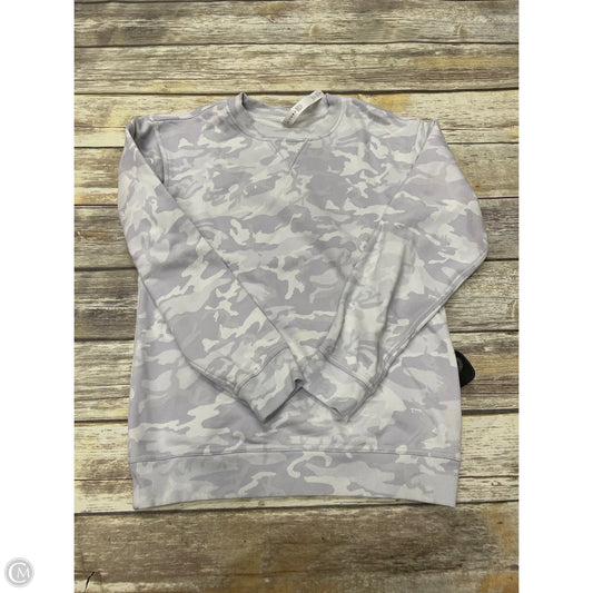 Athletic Sweatshirt Crewneck By Lululemon In Camouflage Print, Size: 4