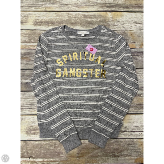 Sweater By Spiritual Gangster In Grey, Size: S