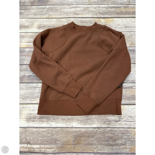 Athletic Sweatshirt Crewneck By Lululemon In Brown, Size: 0