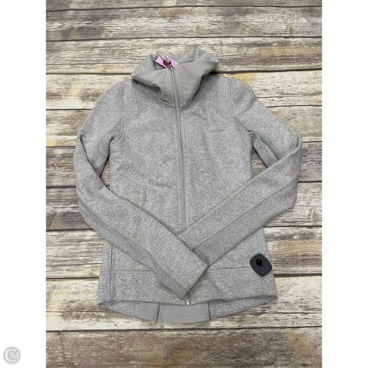 Athletic Jacket By Lululemon In Grey, Size: 0