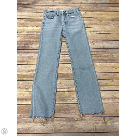 Jeans Skinny By Good American In Blue Denim, Size: 0