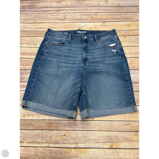 Shorts By Sonoma In Blue Denim, Size: 18