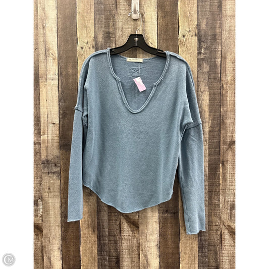 Top Long Sleeve By We The Free In Blue, Size: L