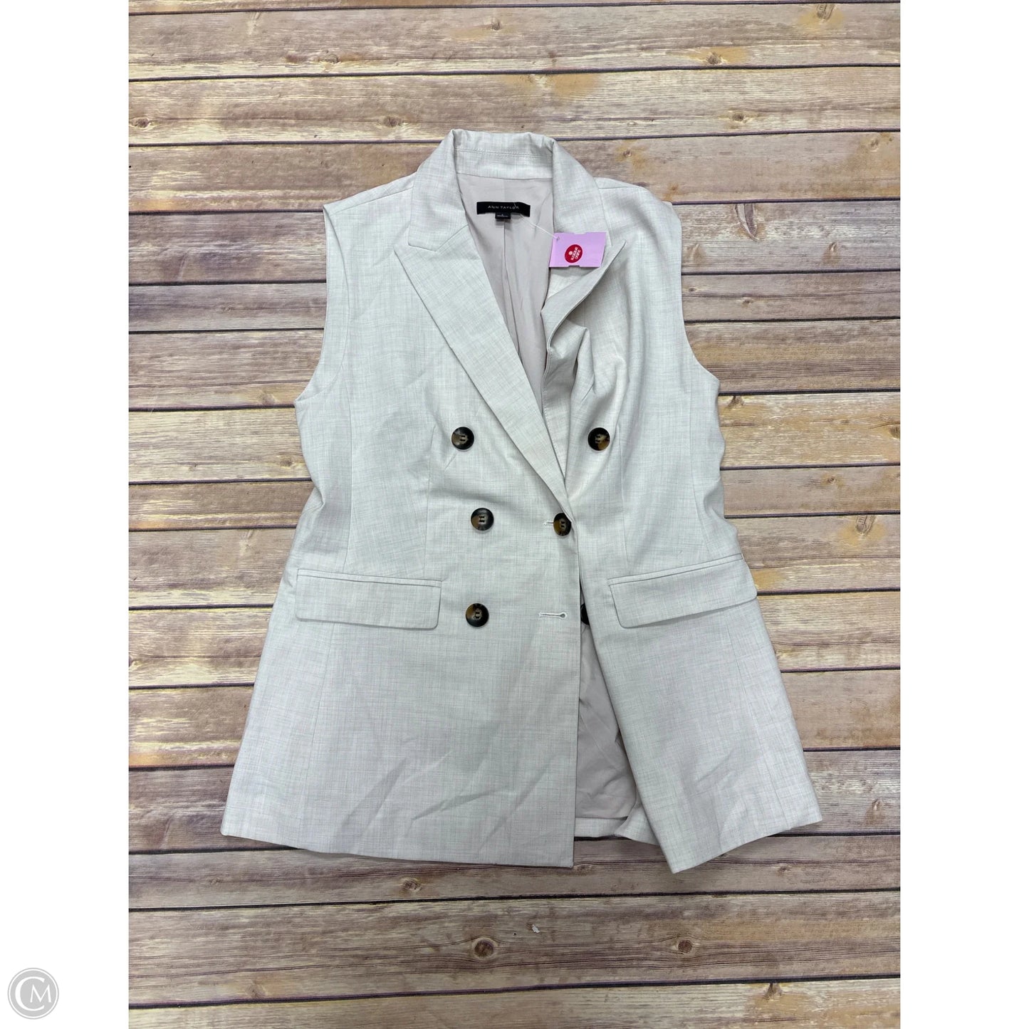 Vest Other By Ann Taylor In Beige, Size: Xs