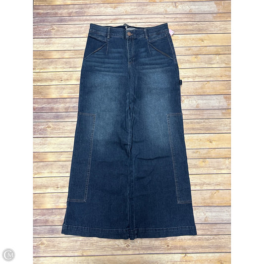Jeans Wide Leg By Wit & Wisdom In Blue Denim, Size: 14