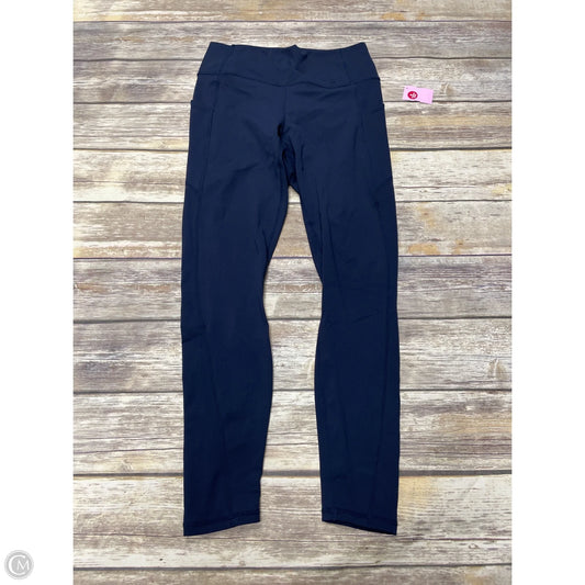 Athletic Leggings By Fabletics In Navy, Size: L