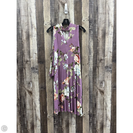 Dress Casual Midi By Oddi In Multi-colored, Size: M