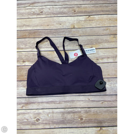 Athletic Bra By Old Navy In Purple, Size: M