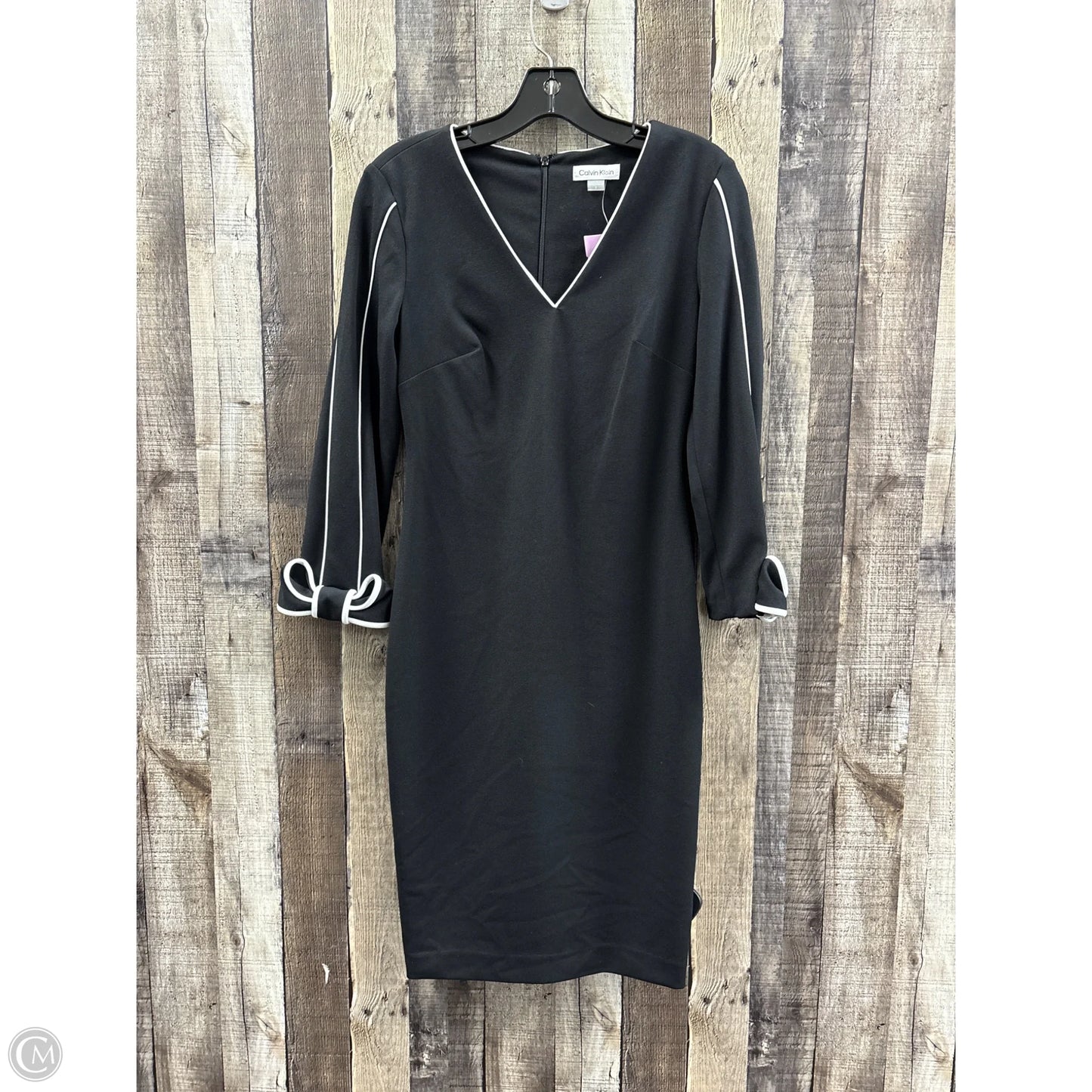 Dress Casual Midi By Calvin Klein In Black, Size: Xs