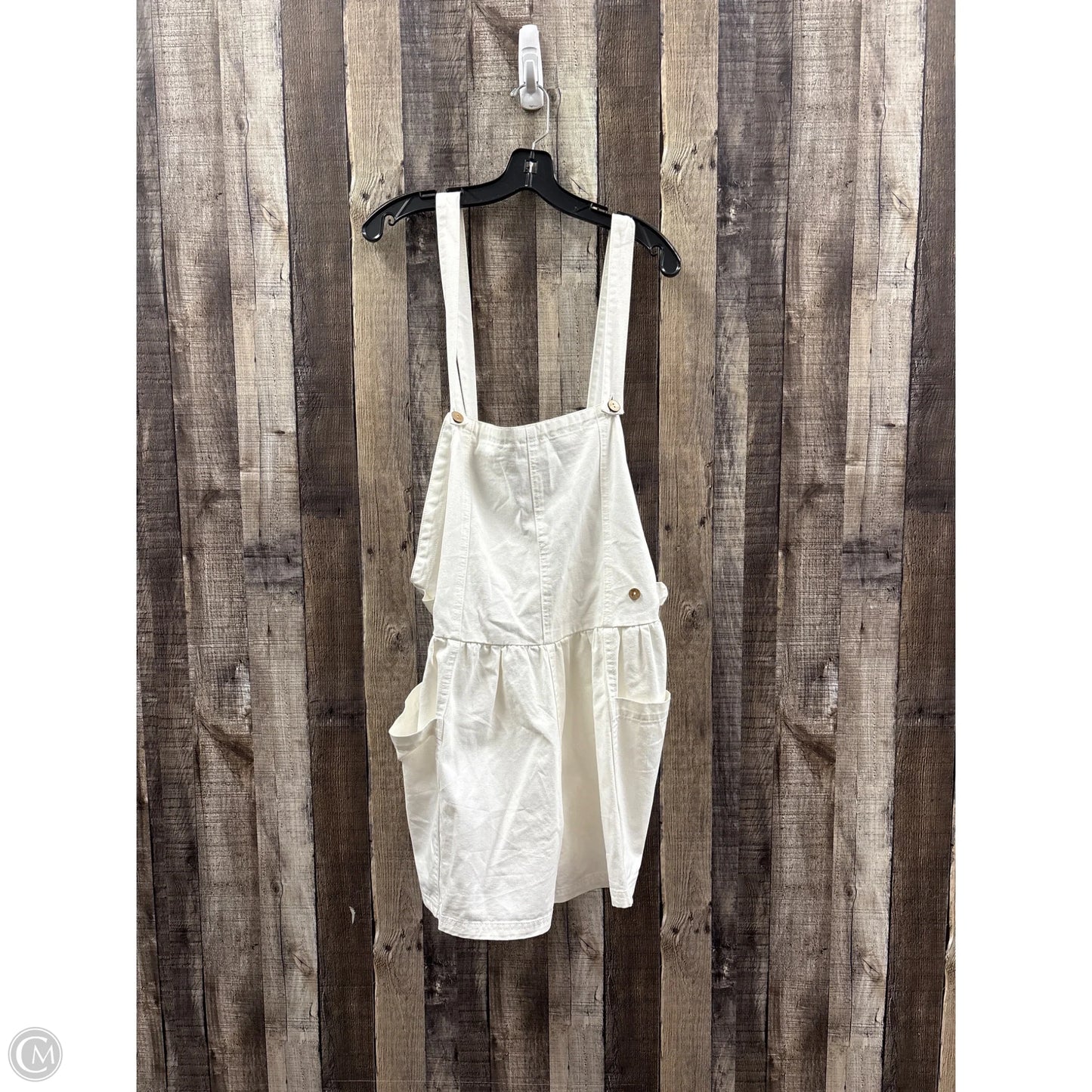 Shortalls By Double Zero In White, Size: L