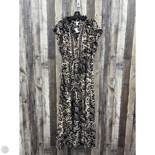 Dress Casual Maxi By London Times In Black & Cream, Size: L