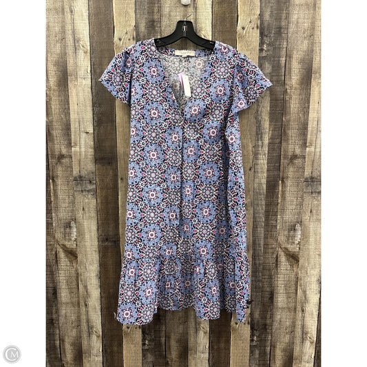 Dress Casual Midi By Loft In Multi-colored, Size: L