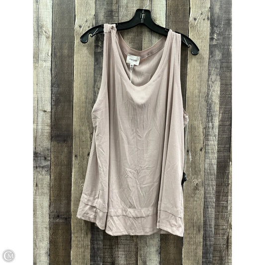 Top Sleeveless By Andree By Unit In Taupe, Size: 1x