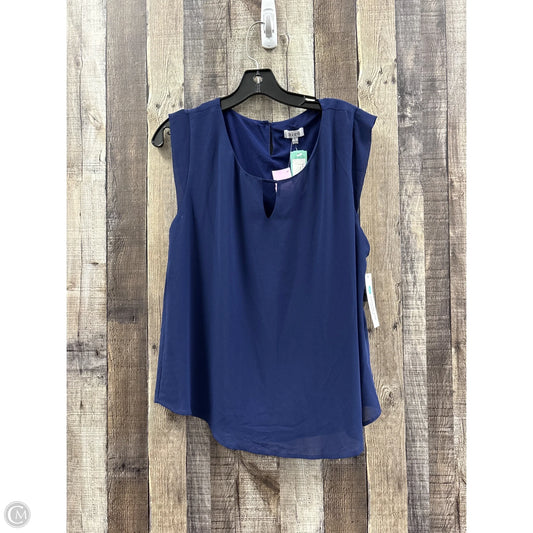 Top Sleeveless By Cme In Blue, Size: L