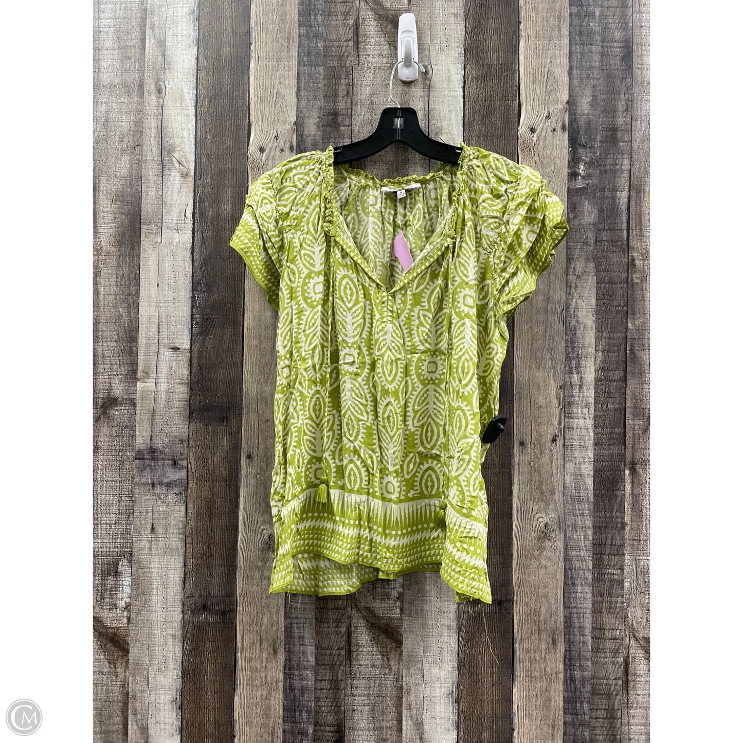 Top Short Sleeve By Rose And Olive In Green, Size: Xl