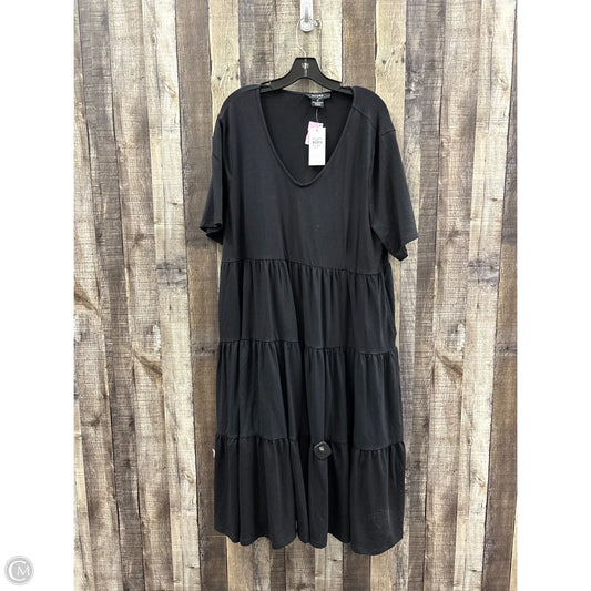 Dress Casual Midi By Cme In Black, Size: 1x