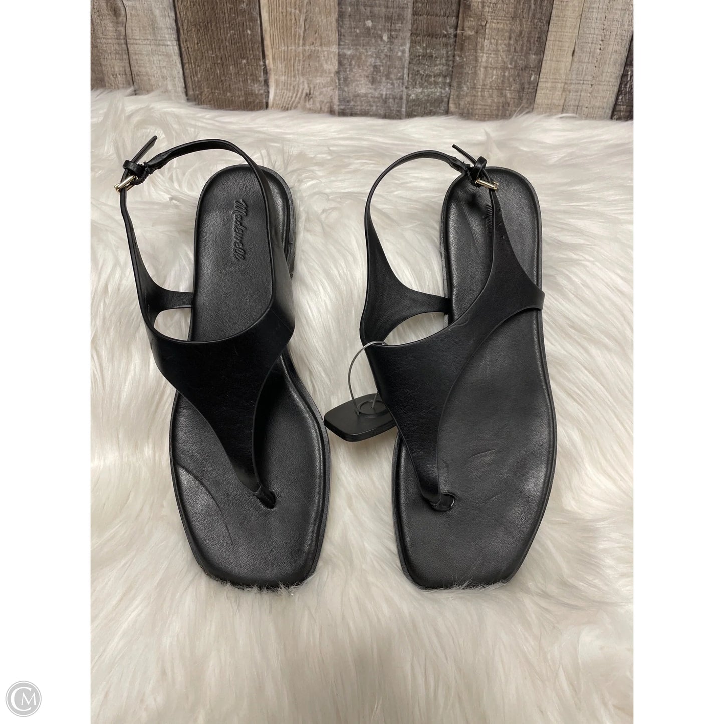 Sandals Flats By Madewell In Black, Size: 8