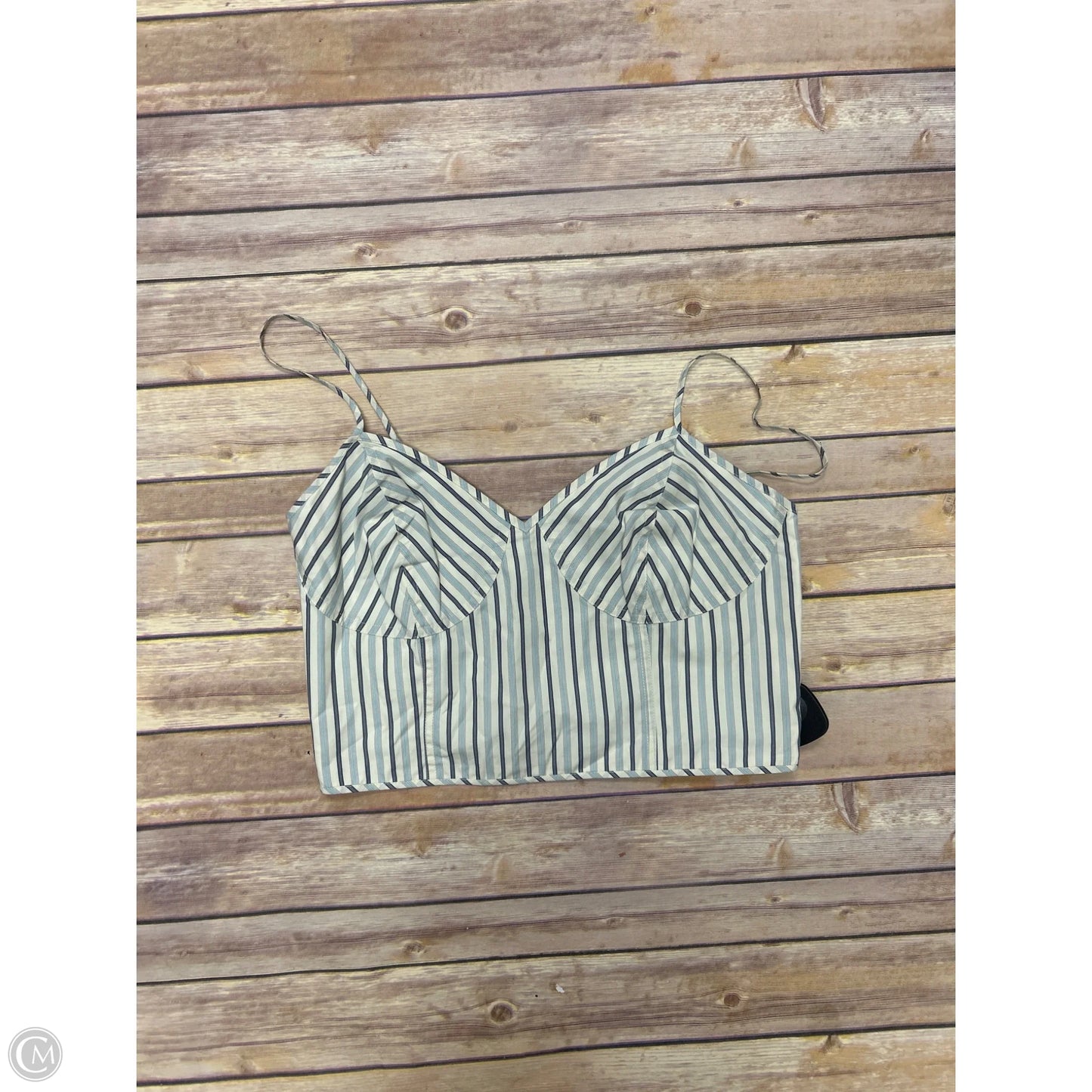 Top Sleeveless By Lauren By Ralph Lauren In Striped Pattern, Size: M