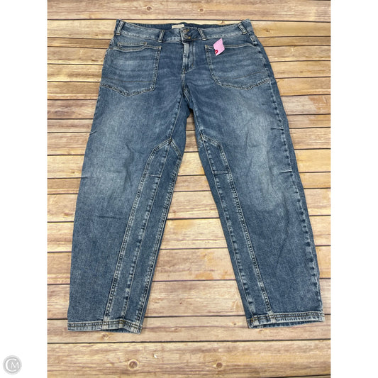 Jeans Straight By Pilcro In Blue Denim, Size: 16