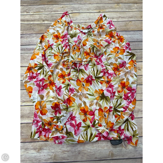 Top Long Sleeve By Worth Ny In Floral Print, Size: Xs