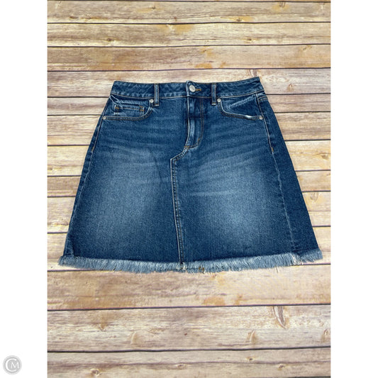 Skirt Mini & Short By Loft In Blue Denim, Size: Xs