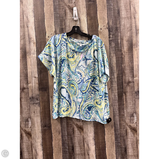 Top Short Sleeve By Chicos In Multi-colored, Size: Xl