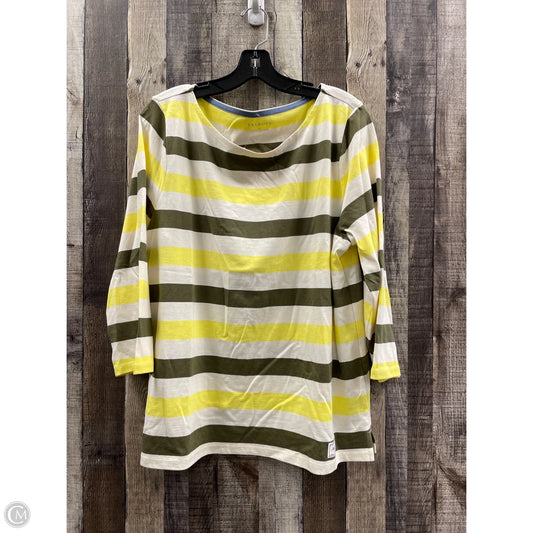 Top 3/4 Sleeve By Talbots In Multi-colored, Size: Xl