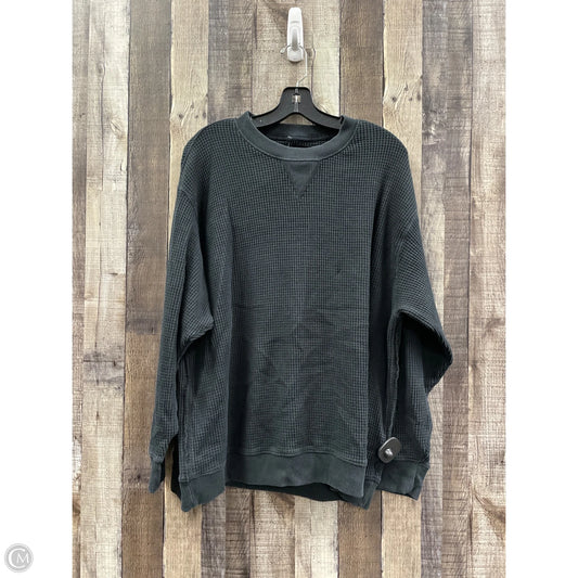 Top Long Sleeve By Aerie In Black, Size: L