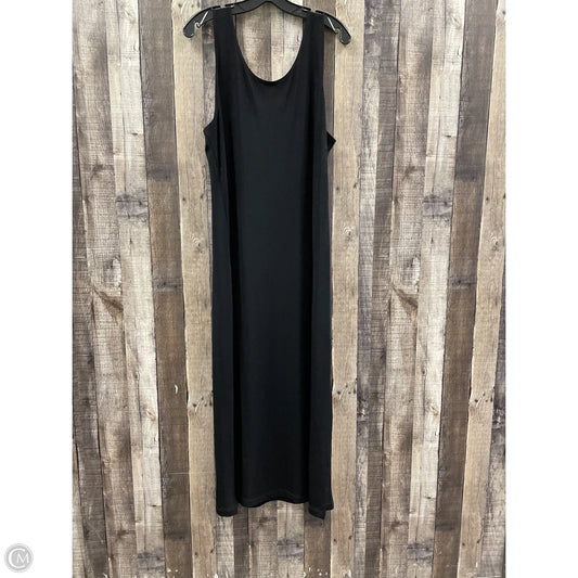 Dress Casual Maxi By Chicos In Black, Size: Xl