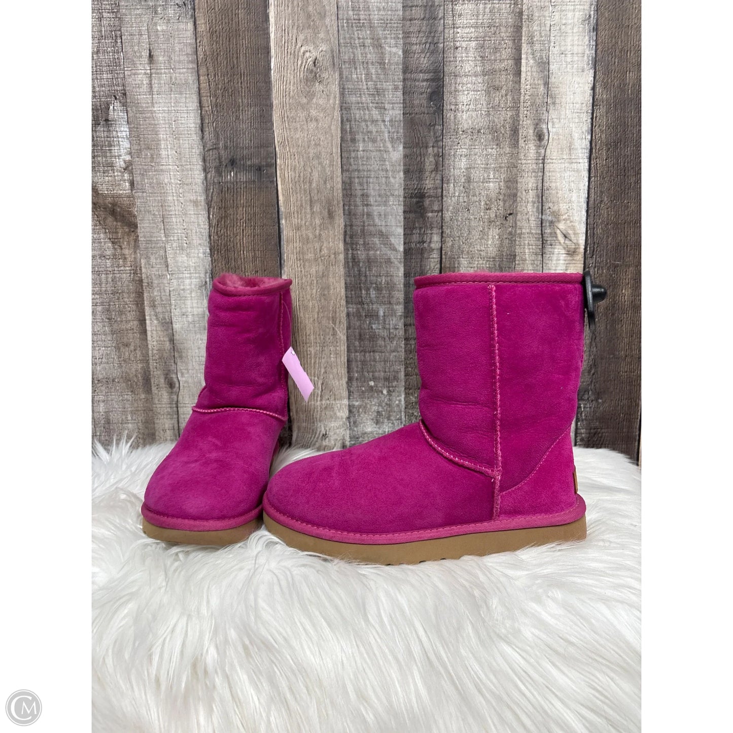 Boots Designer By Ugg In Pink, Size: 8