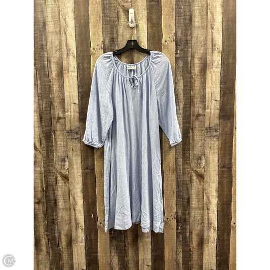 Dress Casual Midi By Sonoma In Blue, Size: Xl