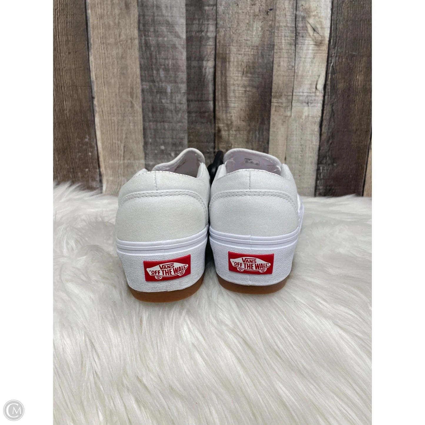 Shoes Sneakers By Vans In White, Size: 7.5