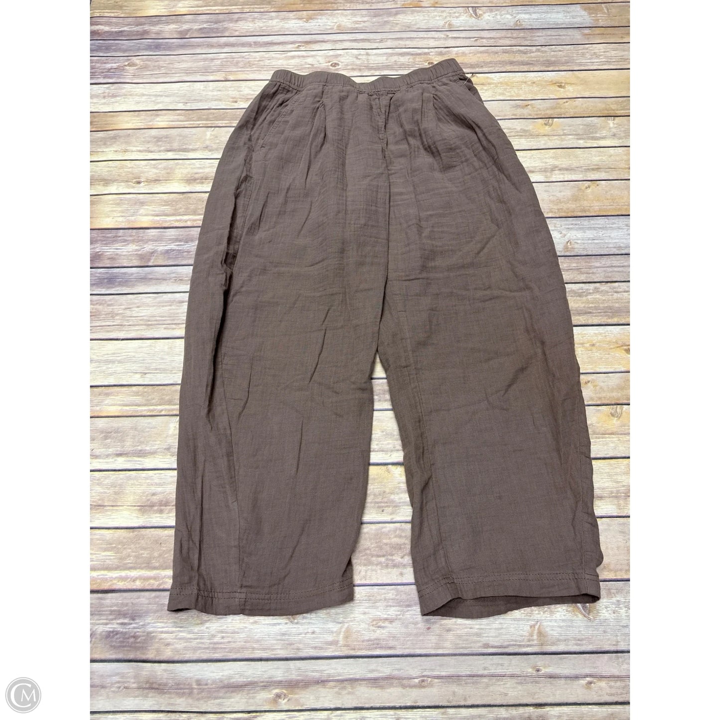 Pants Wide Leg By Gap In Brown, Size: S
