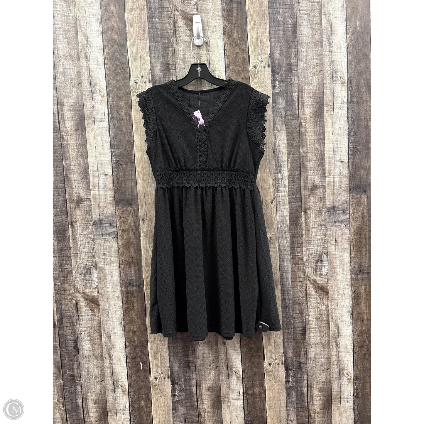 Dress Casual Midi By Shein In Black, Size: M