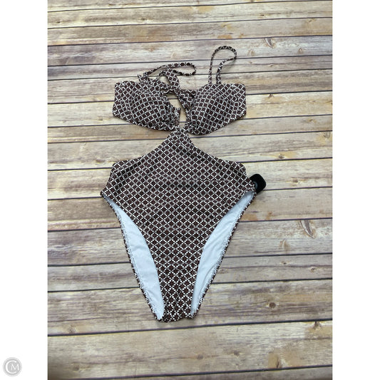 Swimsuit By Cupshe In Brown & White, Size: M
