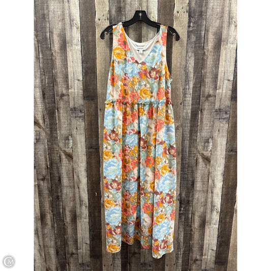 Dress Casual Maxi By Cme In Multi-colored, Size: L