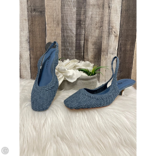 Shoes Heels Kitten By Katy Perry In Blue Denim, Size: 9.5