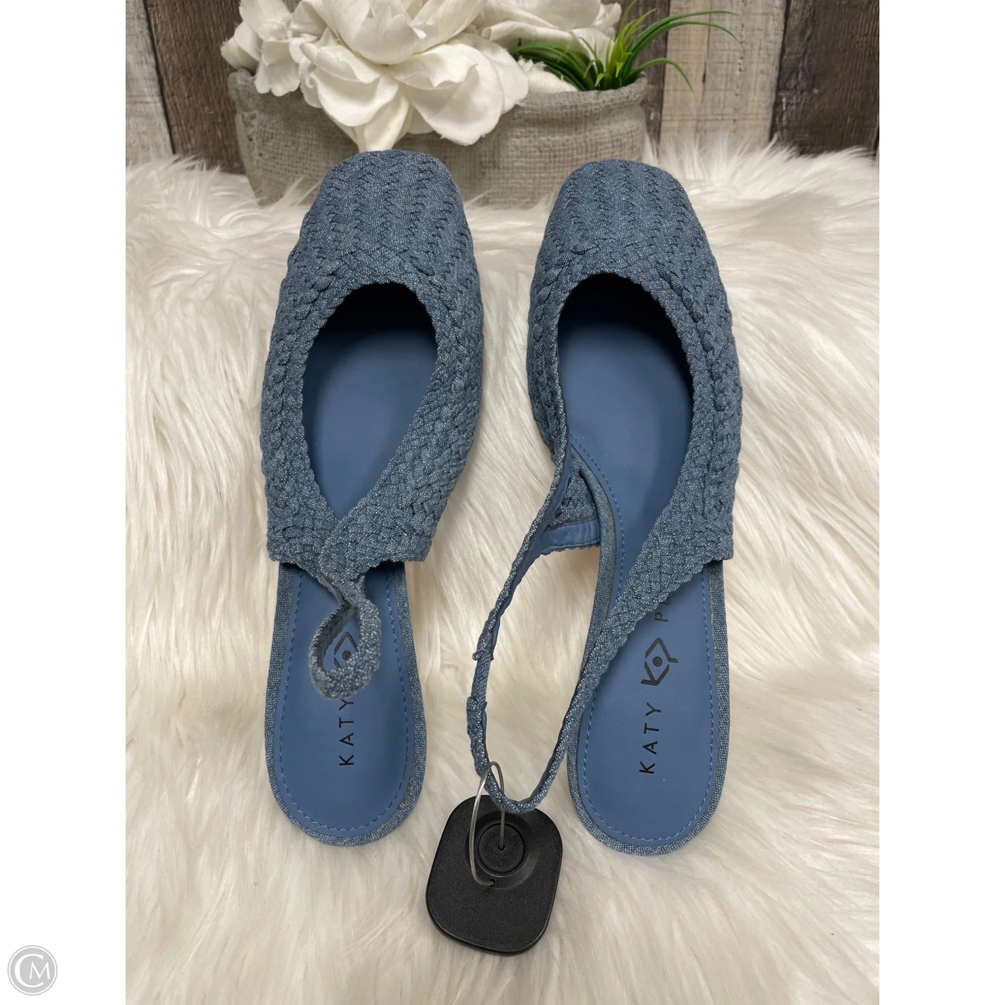 Shoes Heels Kitten By Katy Perry In Blue Denim, Size: 9.5