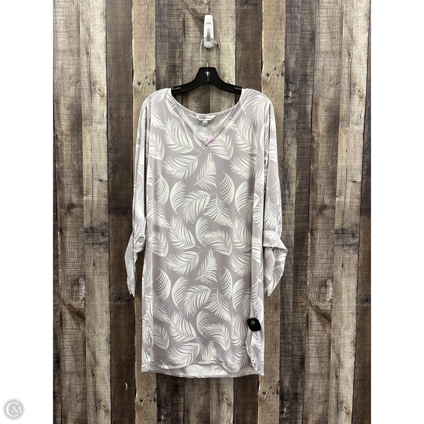 Dress Casual Short By Cme In Grey & White, Size: L