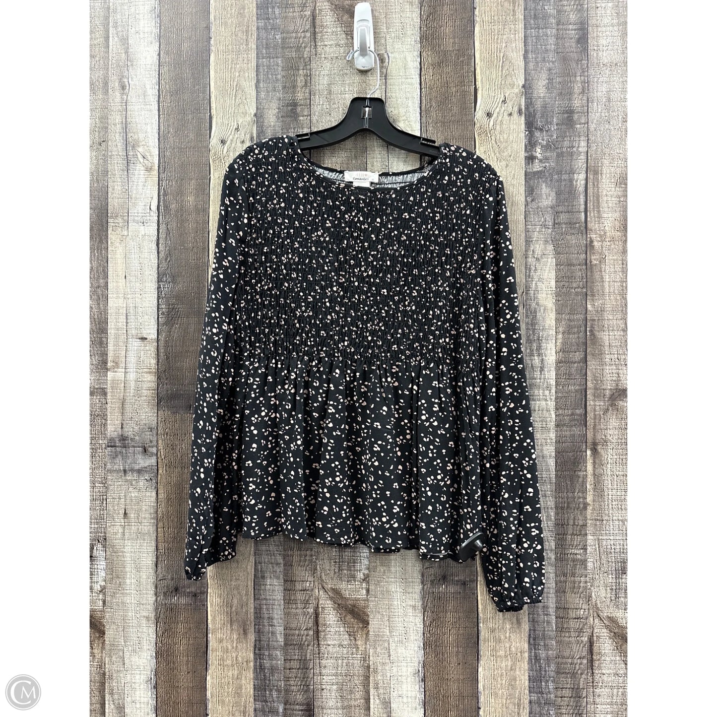 Top Long Sleeve By Urban Romantics In Animal Print, Size: L