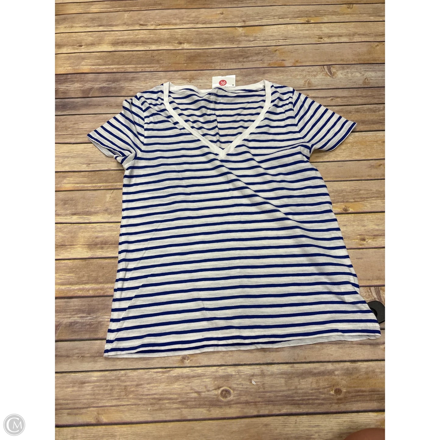 Top Short Sleeve By J. Crew In Striped Pattern, Size: M