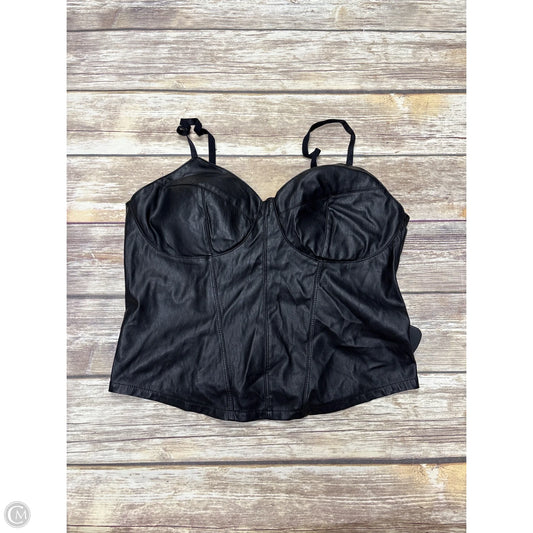 Top Sleeveless By Almost Famous In Black, Size: Xl