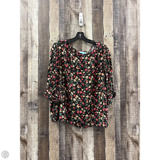 Top Short Sleeve By Draper James In Multi-colored, Size: 2x