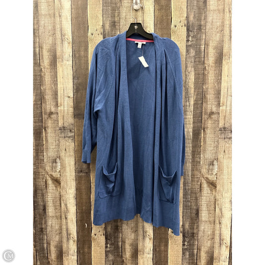 Sweater Cardigan By Isaac Mizrahi Live Qvc In Blue, Size: 3x