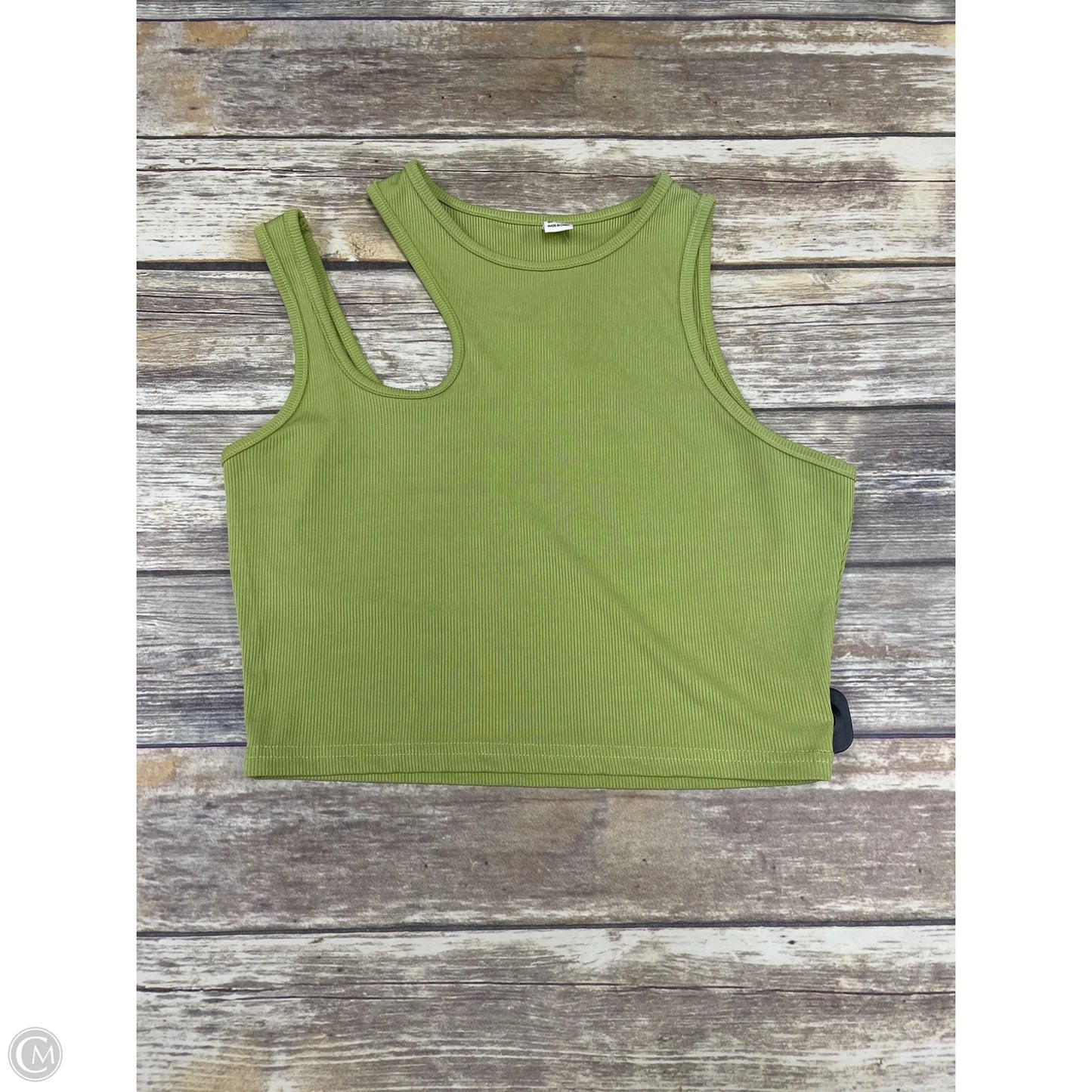 Top Sleeveless By Cmf In Green, Size: L
