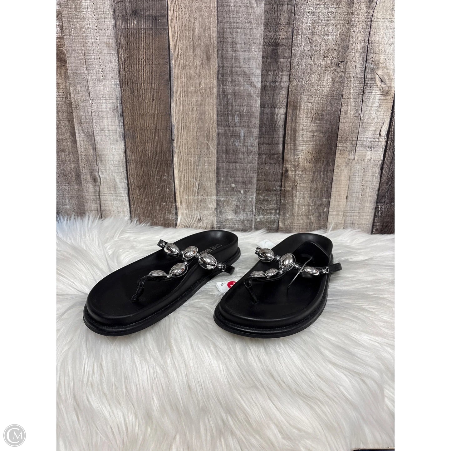 Sandals Flats By Steve Madden In Black, Size: 8