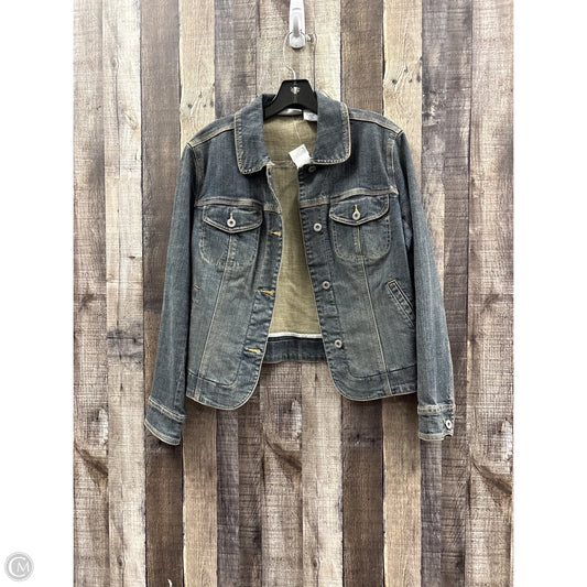 Jacket Denim By Chicos In Blue Denim, Size: S