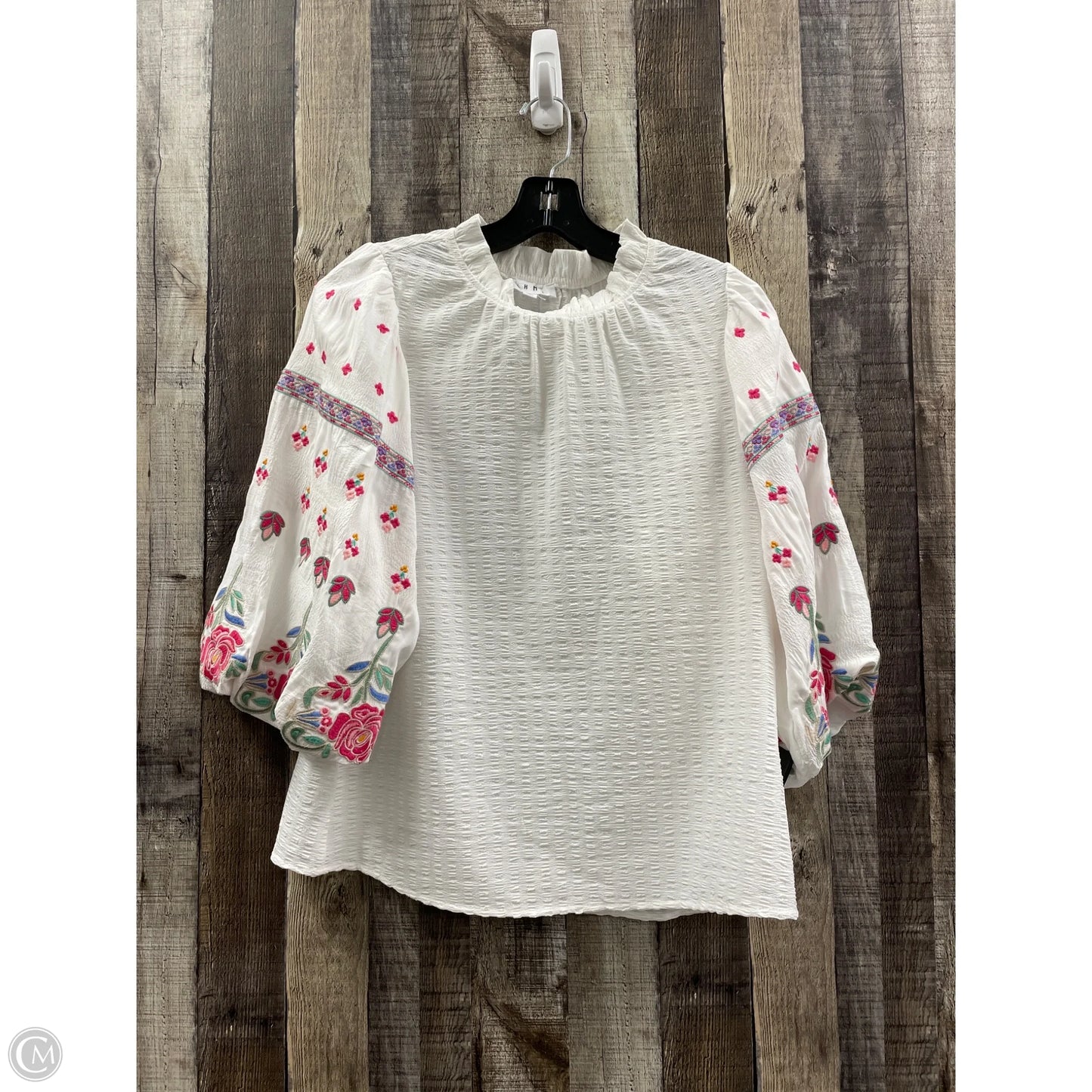 Top 3/4 Sleeve By Thml In White, Size: S